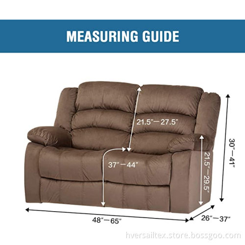 Dicker weicher Jacquard Loveseat Bezug Liegende Sofabezüge
